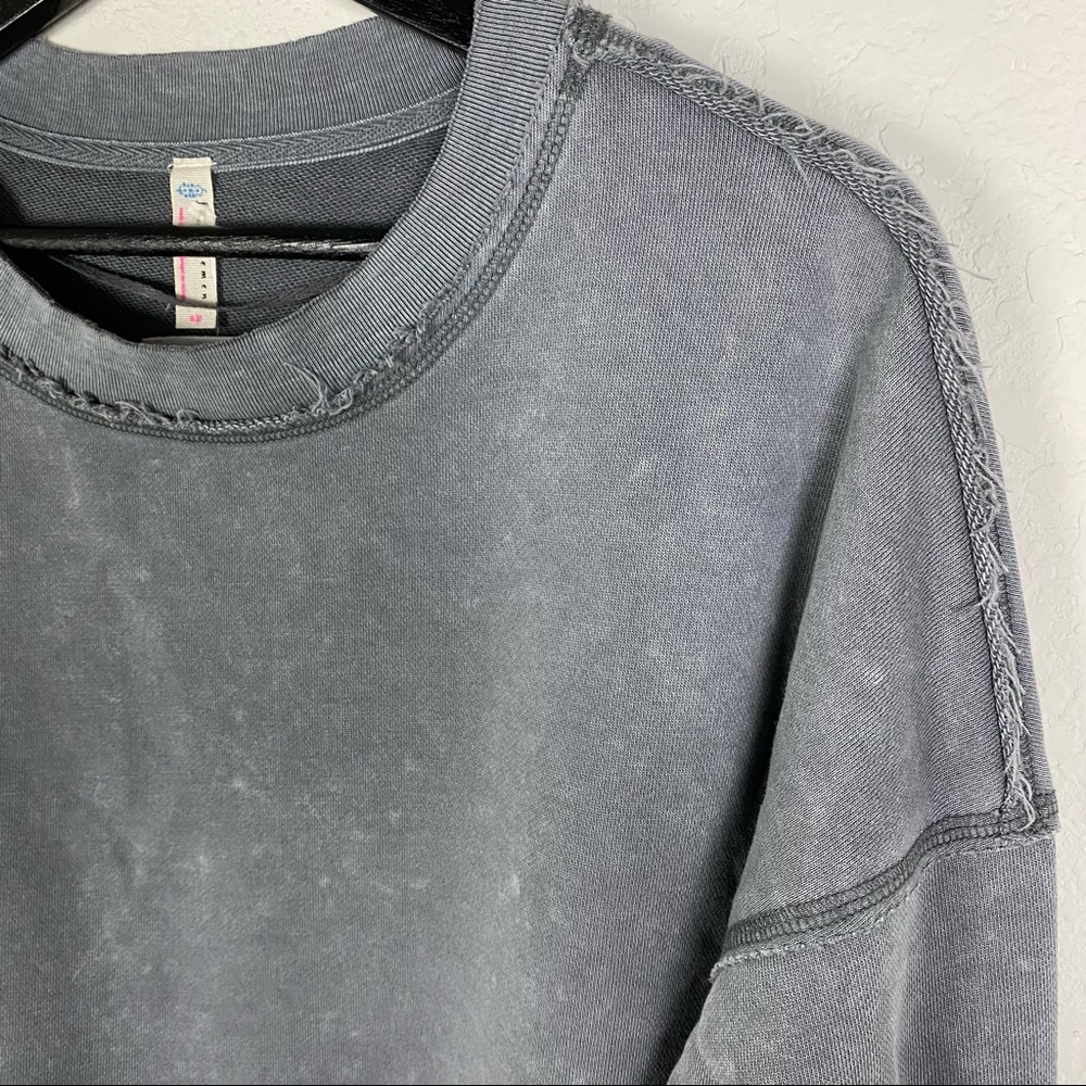 FREE PEOPLE Movement Metti Slate Gray Sweatshirt - Picture 6 of 9